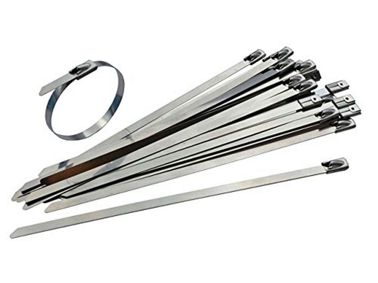 316 Grade Stainless Steel Cable Ties 360mm x 7.6mm (50 Pack)