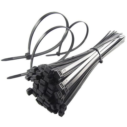 Cable Tie Nylon Black 100 pack